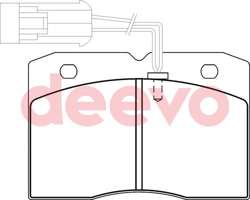 DEEVO BP59040 - Brake Pad Set, disc brake autospares.lv