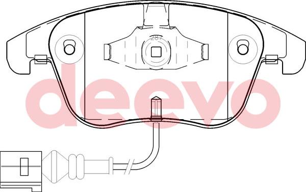 DEEVO BP59320 - Brake Pad Set, disc brake autospares.lv