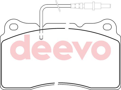 DEEVO BP59240 - Brake Pad Set, disc brake autospares.lv