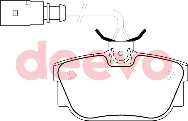 DEEVO BP59780 - Brake Pad Set, disc brake autospares.lv