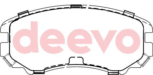 DEEVO BP54680 - Brake Pad Set, disc brake autospares.lv