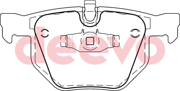 DEEVO BP56580 - Brake Pad Set, disc brake autospares.lv