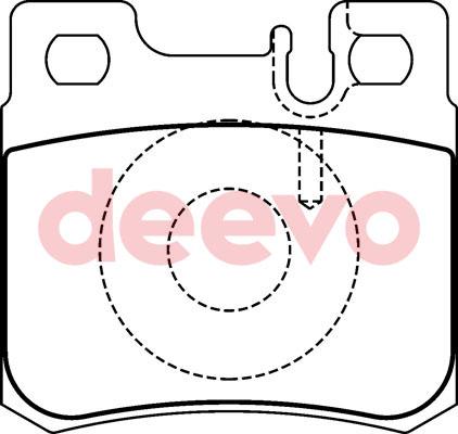 DEEVO BP56820 - Brake Pad Set, disc brake autospares.lv