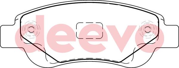 DEEVO BP50420 - Brake Pad Set, disc brake autospares.lv