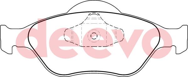 DEEVO BP50200 - Brake Pad Set, disc brake autospares.lv