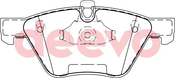 DEEVO BP51920 - Brake Pad Set, disc brake autospares.lv