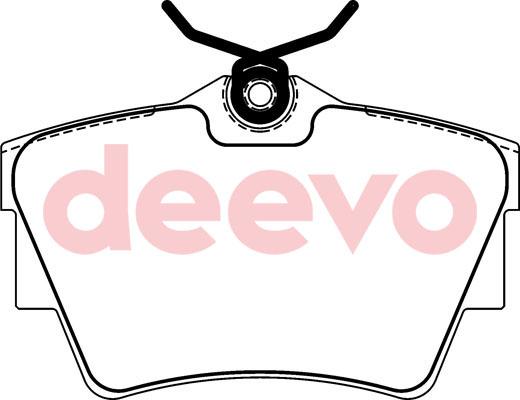 DEEVO BP51680 - Brake Pad Set, disc brake autospares.lv