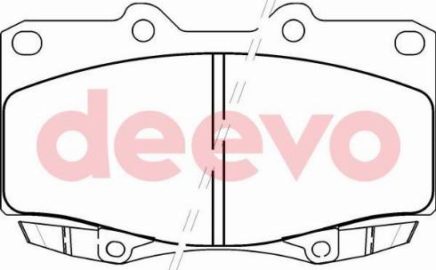 DEEVO BP58960 - Brake Pad Set, disc brake autospares.lv