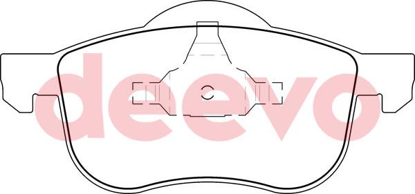 DEEVO BP53960 - Brake Pad Set, disc brake autospares.lv