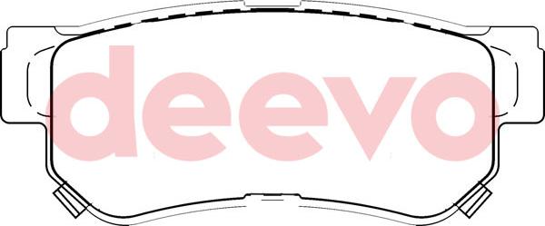 DEEVO BP53800 - Brake Pad Set, disc brake autospares.lv