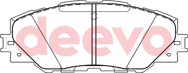 DEEVO BP53360 - Brake Pad Set, disc brake autospares.lv