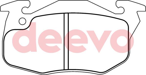 DEEVO BP53220 - Brake Pad Set, disc brake autospares.lv