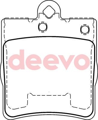 DEEVO BP53780 - Brake Pad Set, disc brake autospares.lv