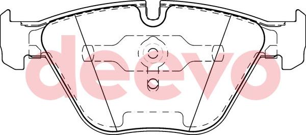 DEEVO BP52760 - Brake Pad Set, disc brake autospares.lv