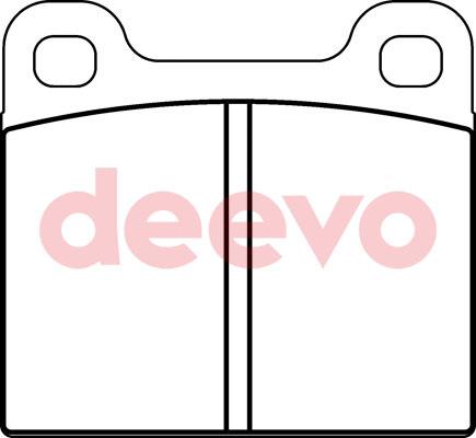 DEEVO BP57520 - Brake Pad Set, disc brake autospares.lv