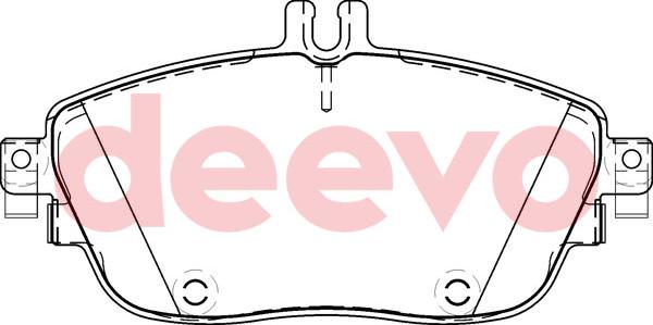 DEEVO BP57800 - Brake Pad Set, disc brake autospares.lv