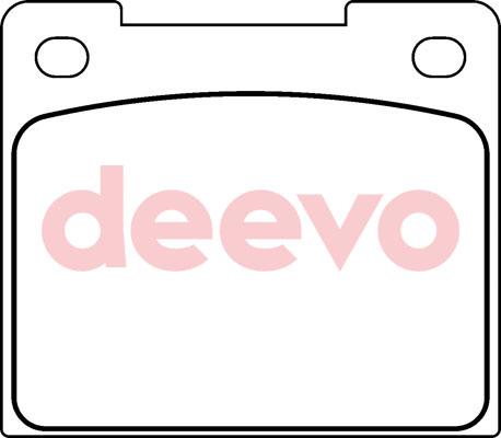 DEEVO BP57760 - Brake Pad Set, disc brake autospares.lv