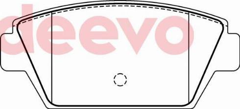 DEEVO BP69980 - Brake Pad Set, disc brake autospares.lv