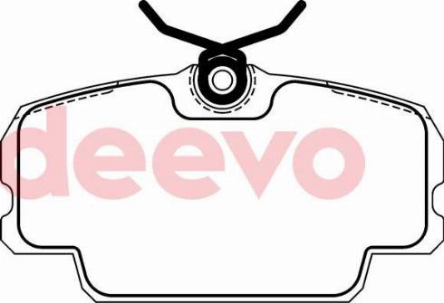 DEEVO BP69000 - Brake Pad Set, disc brake autospares.lv