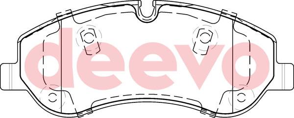 DEEVO BP64200 - Brake Pad Set, disc brake autospares.lv