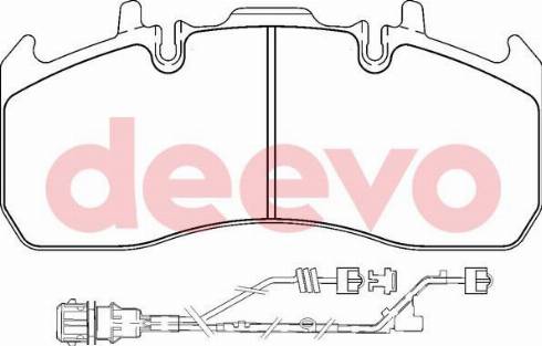 DEEVO BP65520 - Brake Pad Set, disc brake autospares.lv