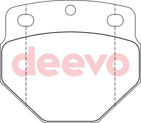 DEEVO BP65860 - Brake Pad Set, disc brake autospares.lv