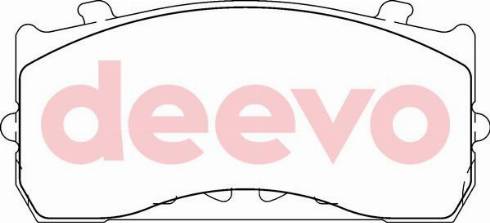 DEEVO BP65280 - Brake Pad Set, disc brake autospares.lv