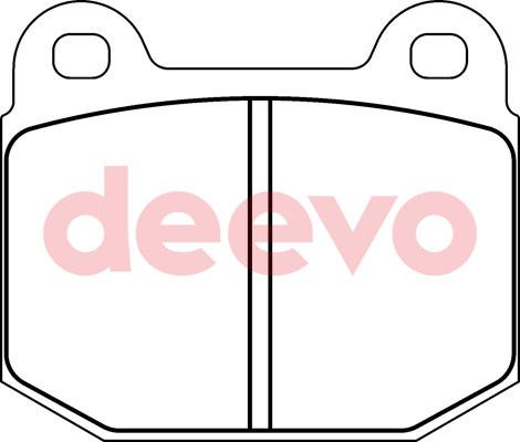 DEEVO BP66940 - Brake Pad Set, disc brake autospares.lv