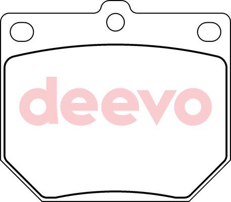 DEEVO BP66900 - Brake Pad Set, disc brake autospares.lv