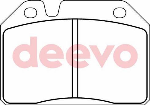 DEEVO BP66400 - Brake Pad Set, disc brake autospares.lv