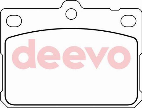 DEEVO BP66880 - Brake Pad Set, disc brake autospares.lv