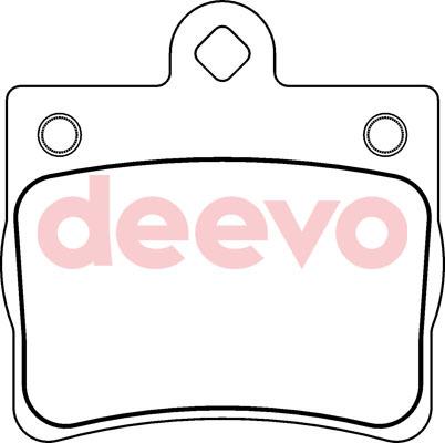 DEEVO BP60500 - Brake Pad Set, disc brake autospares.lv