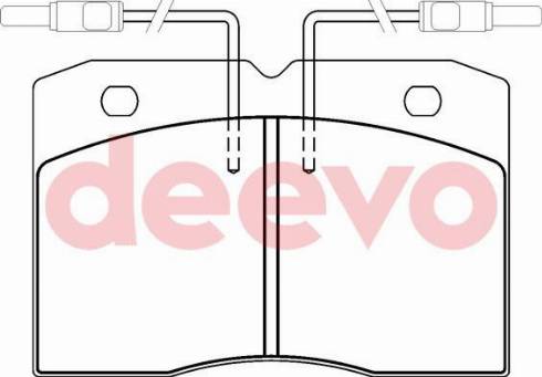 DEEVO BP61500 - Brake Pad Set, disc brake autospares.lv