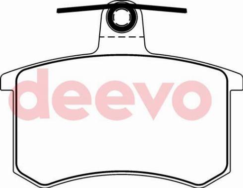 DEEVO BP68460 - Brake Pad Set, disc brake autospares.lv