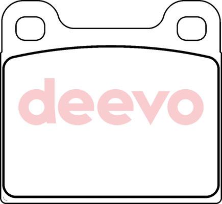 DEEVO BP68680 - Brake Pad Set, disc brake autospares.lv