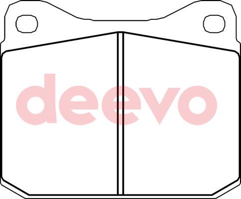 DEEVO BP68300 - Brake Pad Set, disc brake autospares.lv