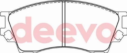 DEEVO BP63620 - Brake Pad Set, disc brake autospares.lv