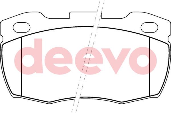 DEEVO BP62940 - Brake Pad Set, disc brake autospares.lv