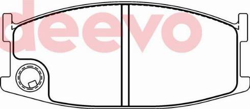 DEEVO BP67980 - Brake Pad Set, disc brake autospares.lv