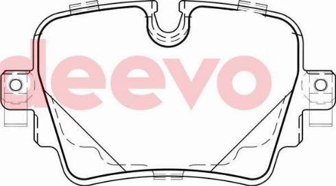 DEEVO BP84480 - Brake Pad Set, disc brake autospares.lv