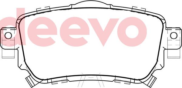 DEEVO BP84520 - Brake Pad Set, disc brake autospares.lv