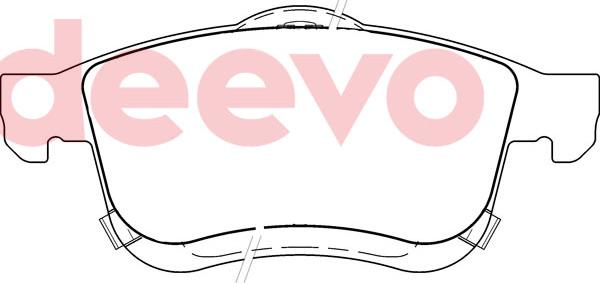 DEEVO BP84060 - Brake Pad Set, disc brake autospares.lv