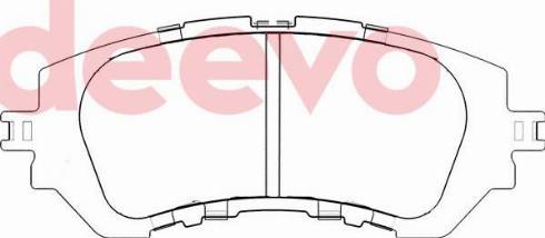 DEEVO BP84360 - Brake Pad Set, disc brake autospares.lv