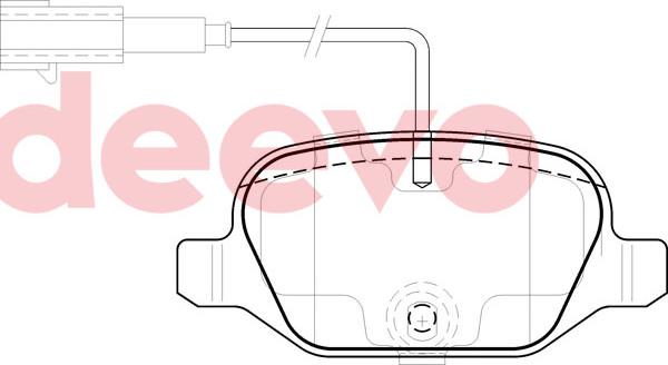 DEEVO BP81940 - Brake Pad Set, disc brake autospares.lv