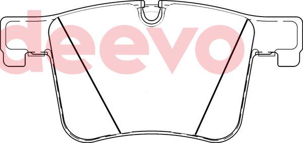 DEEVO BP81640 - Brake Pad Set, disc brake autospares.lv