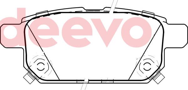 DEEVO BP81600 - Brake Pad Set, disc brake autospares.lv