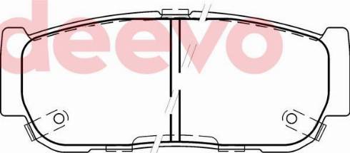 DEEVO BP83840 - Brake Pad Set, disc brake autospares.lv