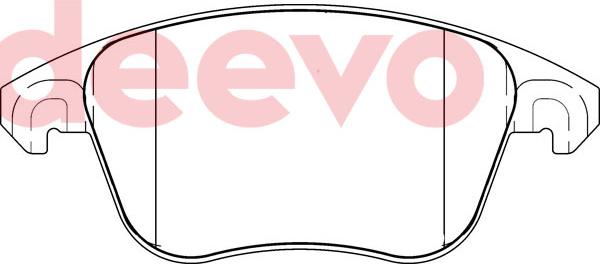 DEEVO BP79440 - Brake Pad Set, disc brake autospares.lv