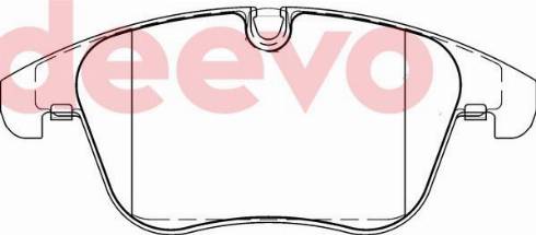 DEEVO BP79660 - Brake Pad Set, disc brake autospares.lv