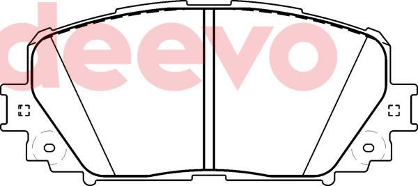 DEEVO BP79840 - Brake Pad Set, disc brake autospares.lv